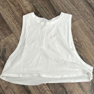 Lululemon Cotton Crop Top - White